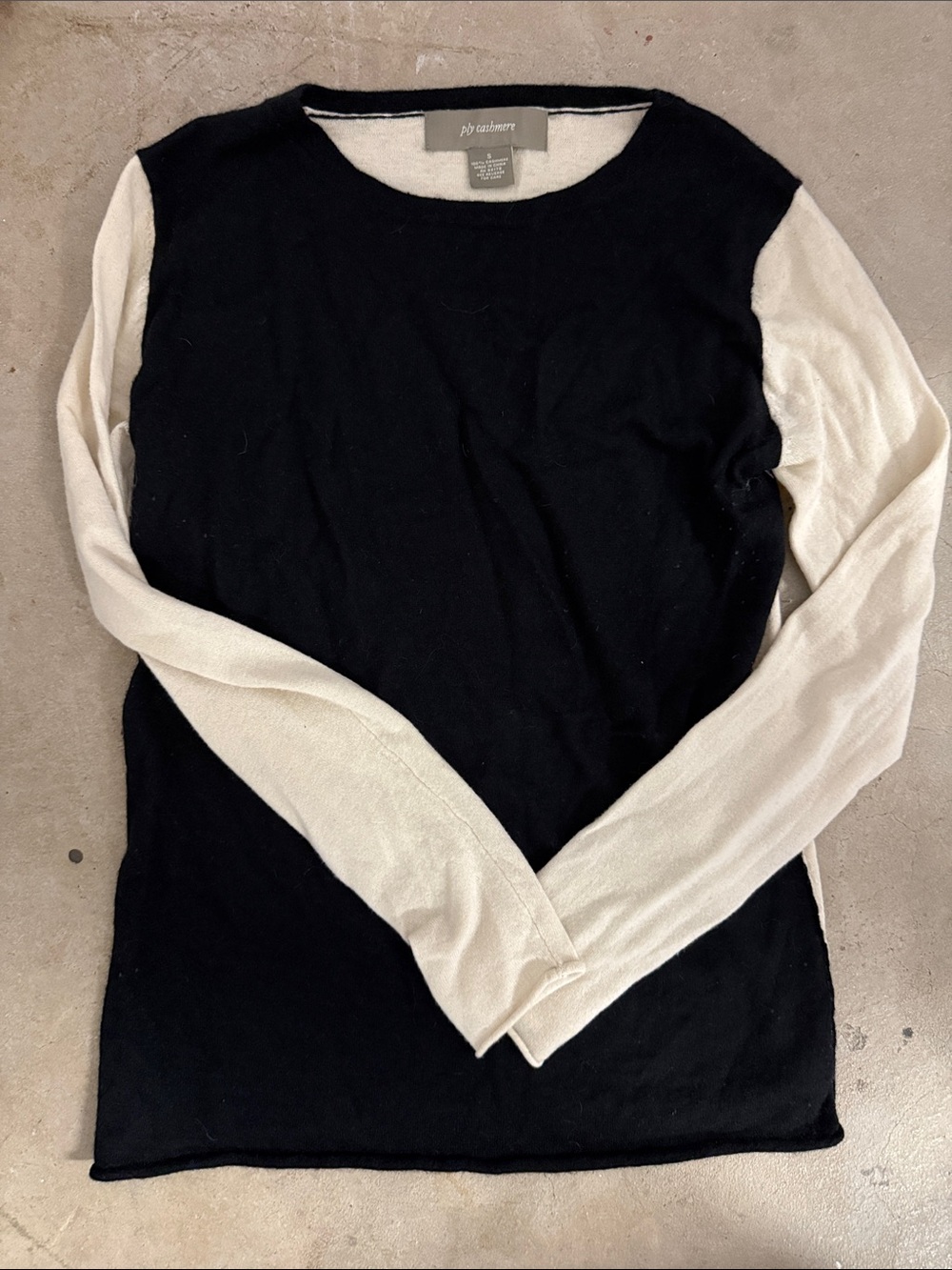 100% cashmere long sleeve sweater shirt